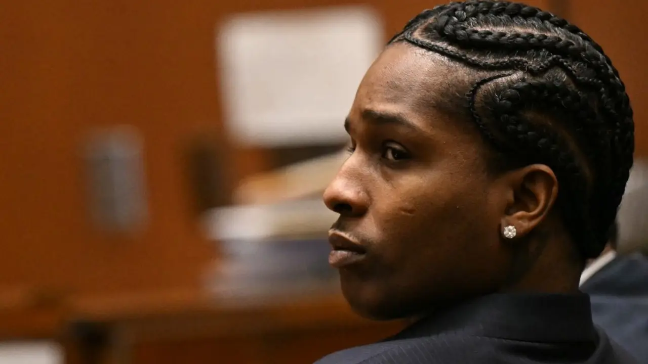 Rapper A$AP Rocky hugs Rihanna, well-wishers as court declares him not guilty in assault trial