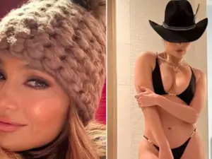 Wait, Is that 55-year-old Jennifer Lopez in bikini and boots with fur?