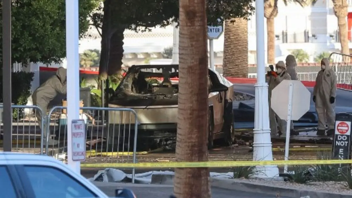 Tesla Cybertruck explodes outside Trump hotel in Las Vegas, incident being probed as possible terror act