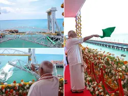 PM Modi inaugurates India's first vertical lift sea bridge in Tamil Nadu- WATCH