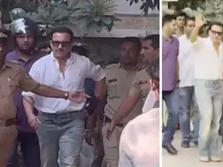Saif Ali Khan smiles and waves at camera as he returns home from hospital