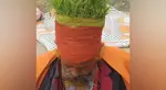 'Anaaj Wale Baba' draws attention at Maha Kumbh, spreads environmental message