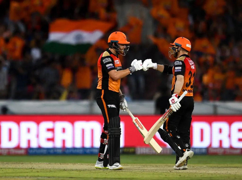2.  David Warner and Jonny Bairstow (SRH,2019)