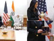 Watch | PM Modi and US intelligence chief Tulsi Gabbard exchange sacred gifts