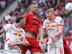 Anticlimax! RB Leipzig score stoppage time goal as Harry Kane and Bayern Munich made to wait for Bundesliga title