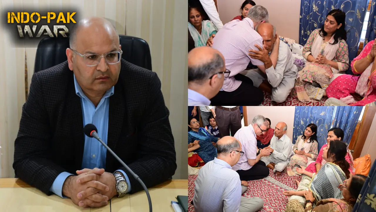 Indo-Pak war: J&K CM Omar Abdullah visits ADDC Rajouri Raj Kumar Thapa's family, shares condolences