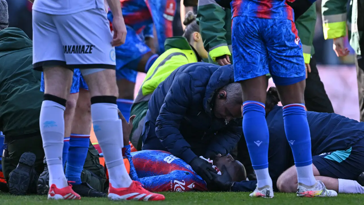 FA Cup: Crystal Palace's Jean Philippe-Mateta in hospital after 'reckless' horror challenge