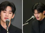 Kim Soo Hyun gets emotional in first press conference since Kim Sae Ron dating scandal