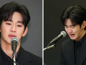 Kim Soo Hyun gets emotional in first press conference since Kim Sae Ron dating scandal