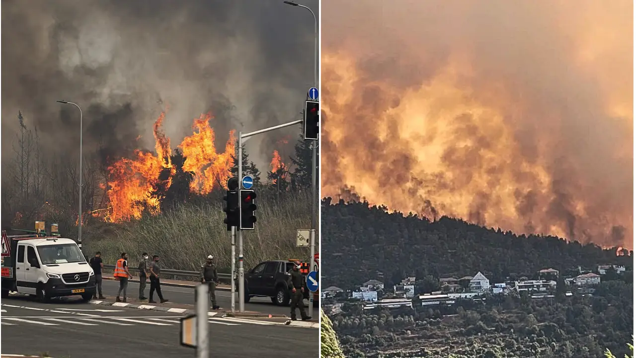 'Perhaps largest ever': What 'possibly' caused raging wildfires in Israel, causing national emergency