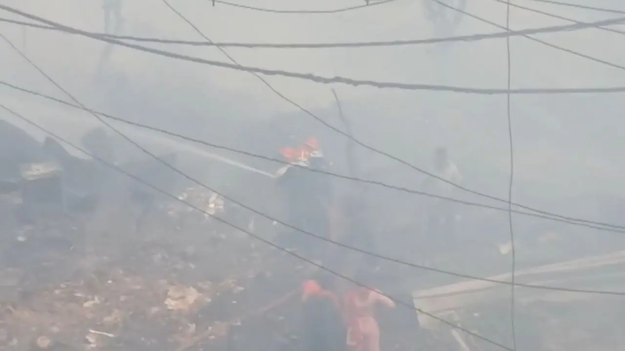 India: At least two killed after fire breaks out at slum in Delhi’s Rohini
