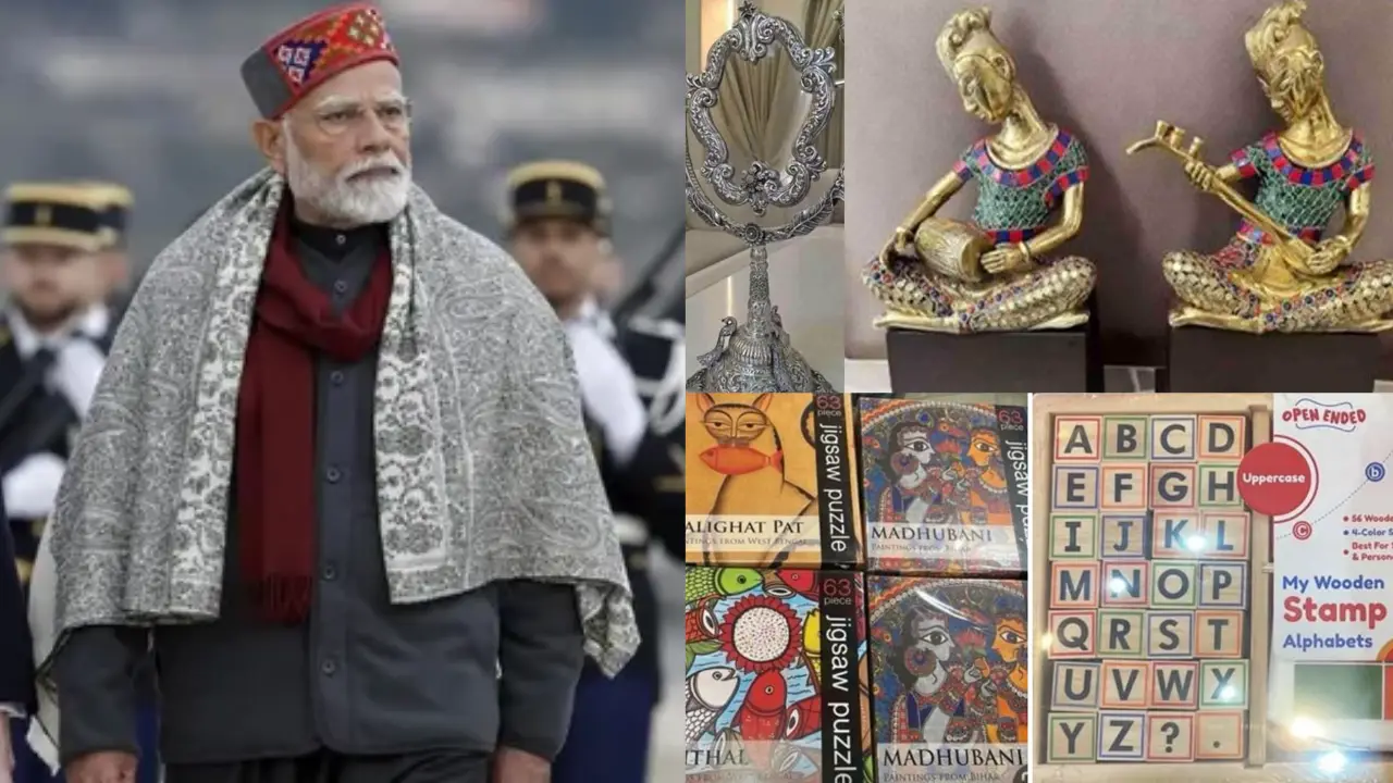 From Madhubani to Rajasthani crafts: Narendra Modi's 'timeless' gifts for Macron and Vance's kids From Madhubani to Rajasthani crafts: Narendra Modi's 'timeless' gifts for Macron and Vance's kids