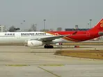 Rowdy female passenger bites flight attendant following 'body odour' brawl