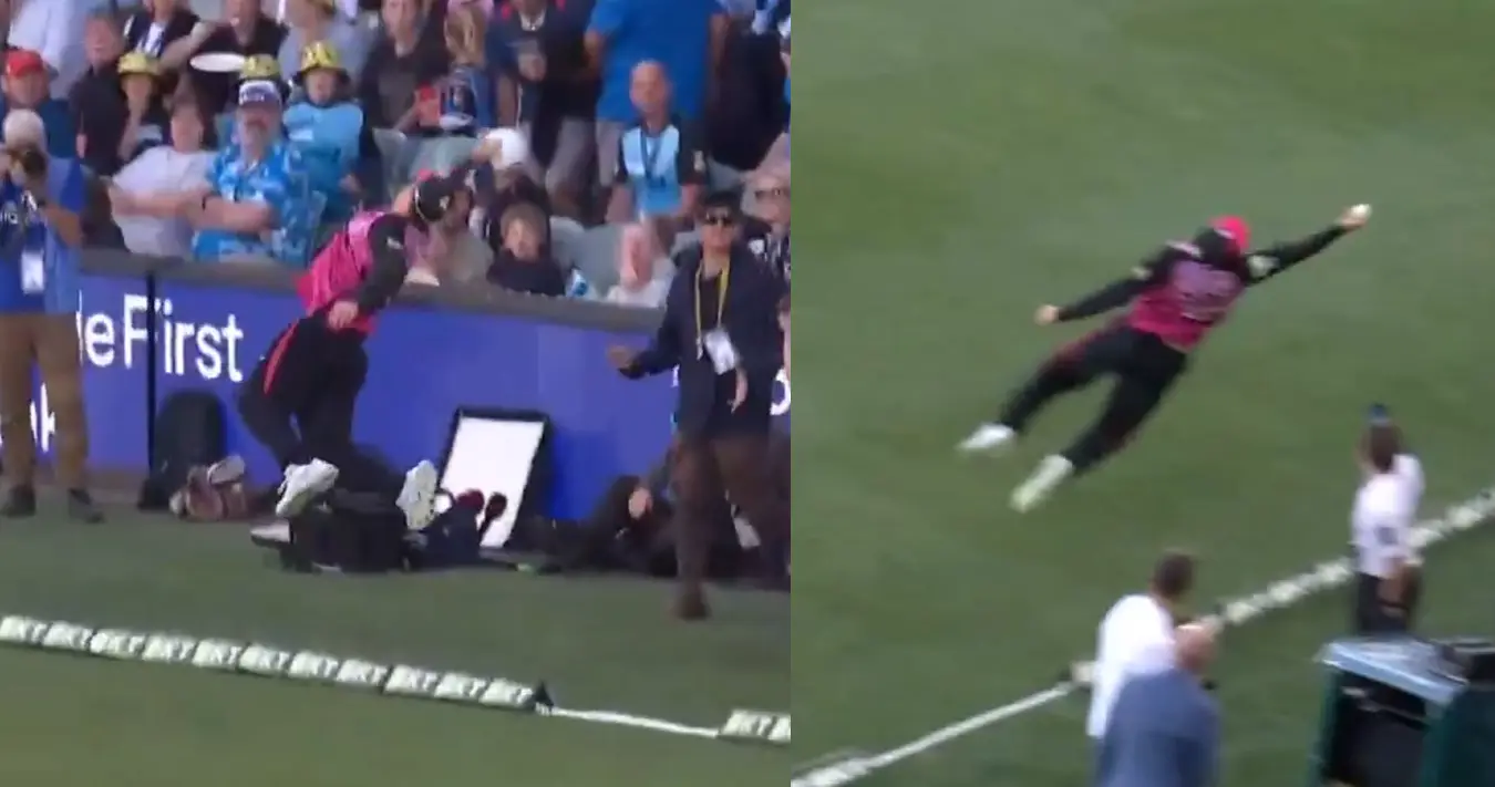BBL, Sydney Sixers vs Adelaide Strikers: Watch | Lachlan Shaw's acrobatic fielding effort to stop six