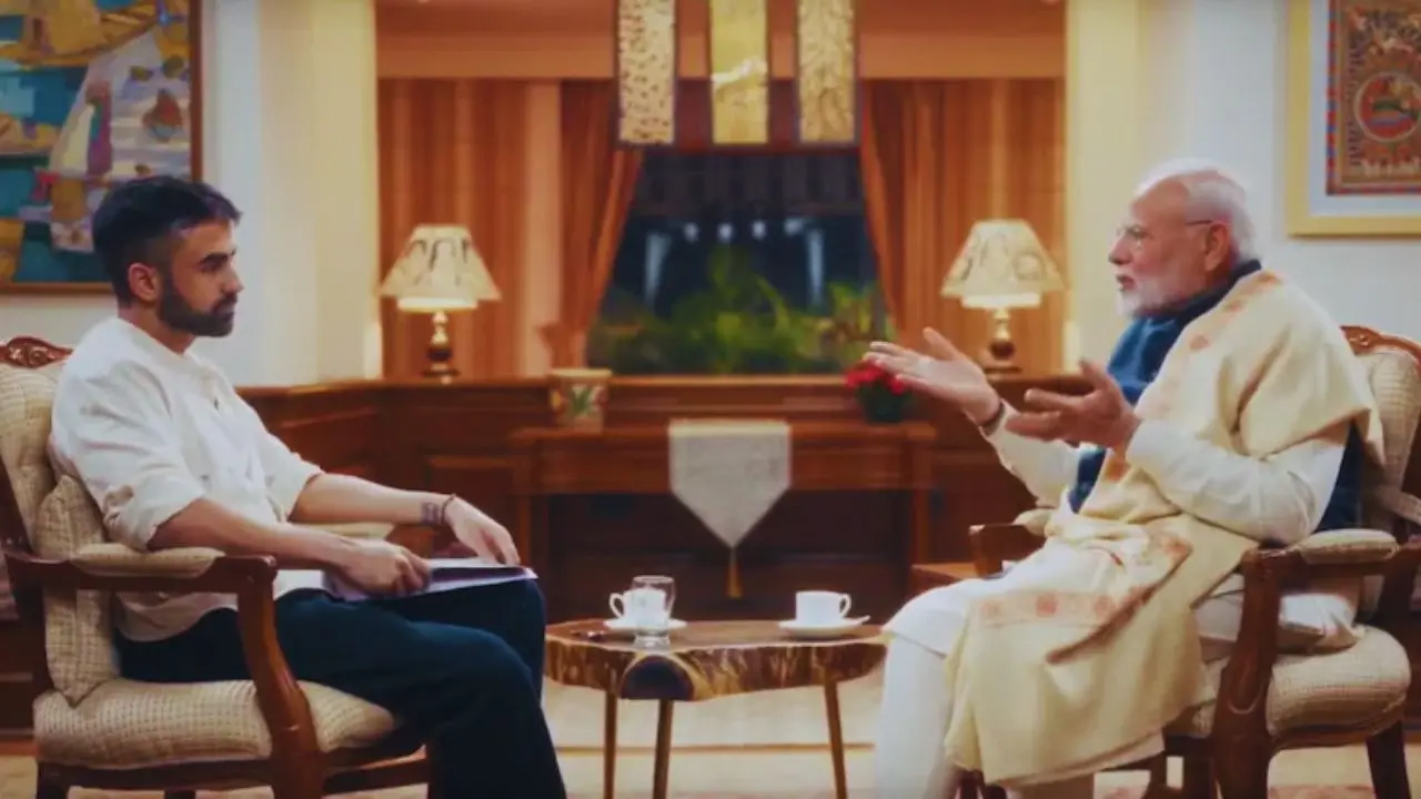 'A completely new world...,' Indian PM Modi makes his podcast debut