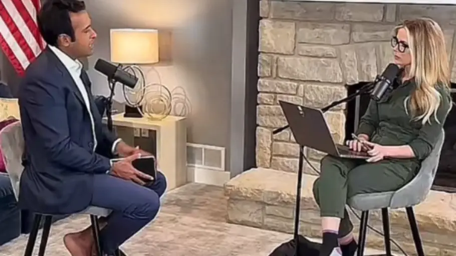 'Uncivilised, anti-American': Vivek Ramaswamy faces backlash for appearing barefoot in interview | See HERE