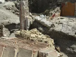 Lavish bathhouse unearthed in ‘once-in-a-century’ find from ancient Roman city of Pompeii