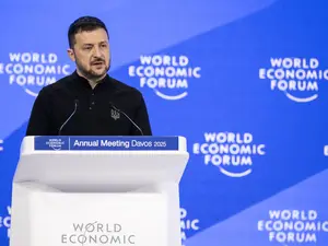 At WEF in Davos, Ukraine's Zelensky questions whether Trump is committed to NATO