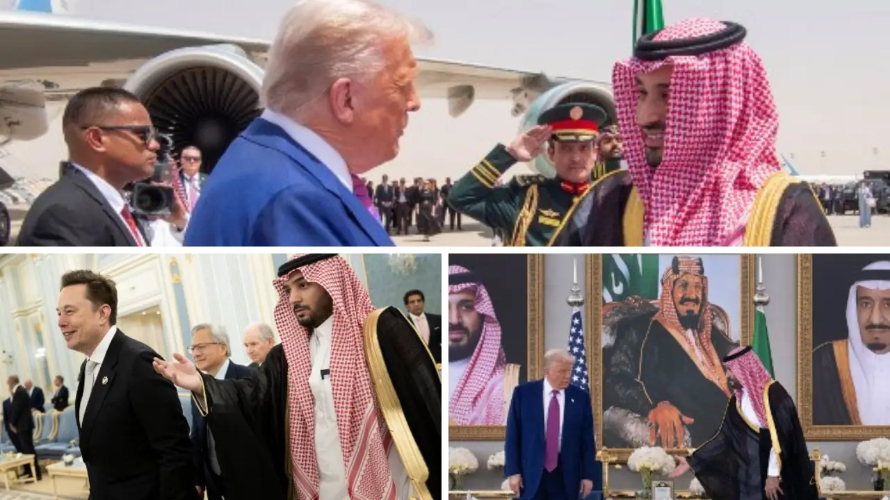 Donald Trump in Saudi Arabia, meets Crown Prince MBS; Elon Musk joins in for VIP lunch: See pics here