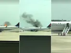 Dramatic video shows Delta plane's engine on fire in Orlando, forcing passengers to evacuate