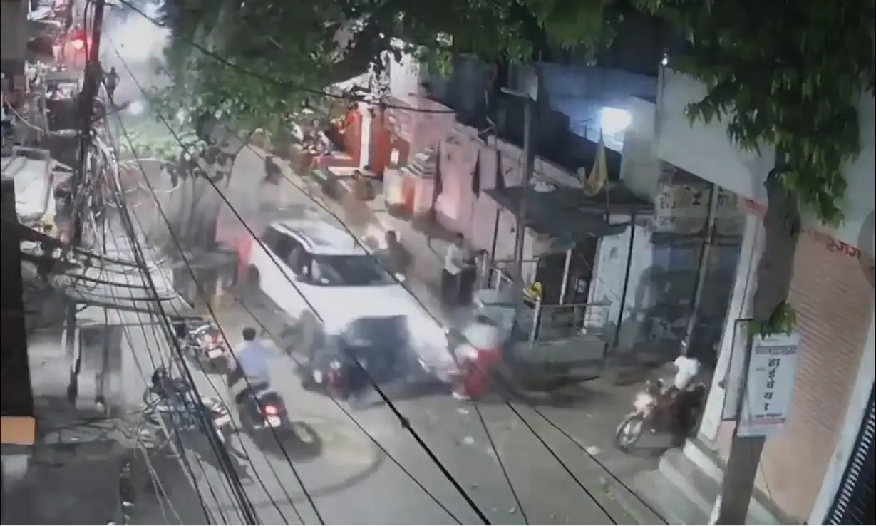 WATCH | Horrific video of speeding car ramming commuters in Jaipur; 3 killed