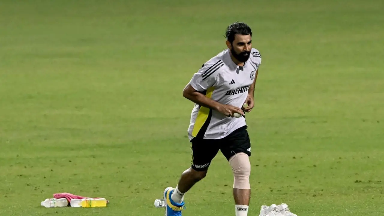 Fit-again Shami throws 'rockets' in training with strapped knee - Watch