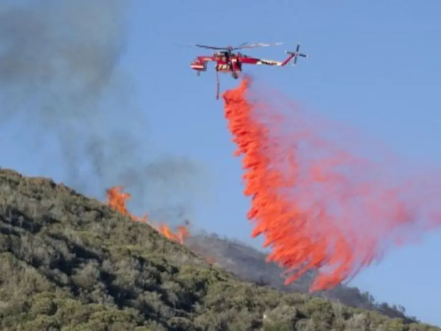 LA wildfires: What is pink coloured powder used by firefighters to battle flames
