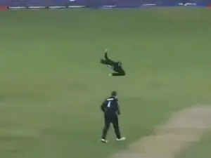 Champions Trophy, PAK vs NZ: Glenn Phillips stuns Pakistani crowd with terrific one-handed catch to dismiss Muhammad Rizwan | WATCH