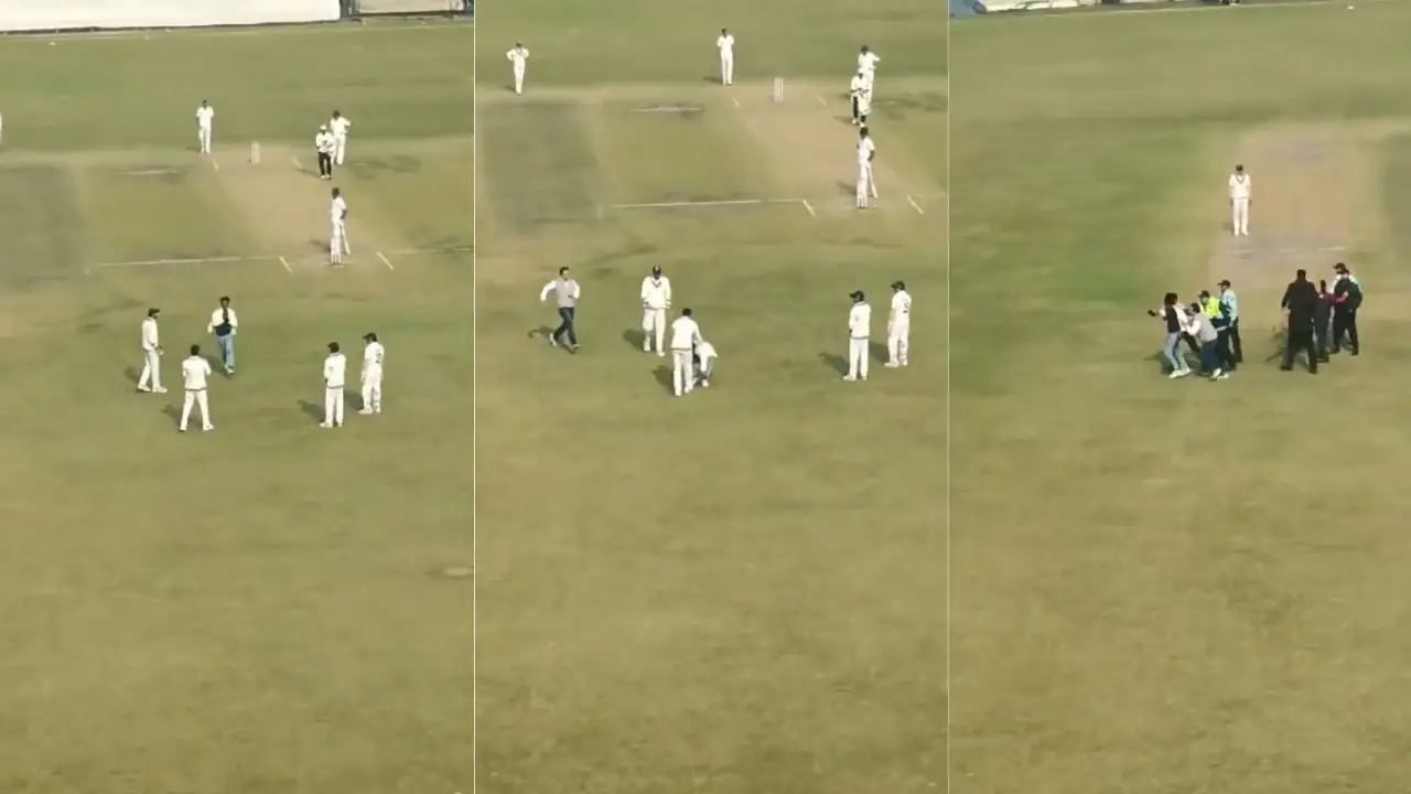 Delhi vs Railways Ranji Trophy: WATCH | Fan breaches security and runs on ground to meet Virat Kohli