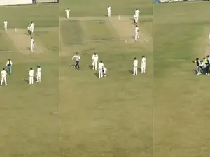 Delhi vs Railways Ranji Trophy: WATCH | Fan breaches security and runs on ground to meet Virat Kohli