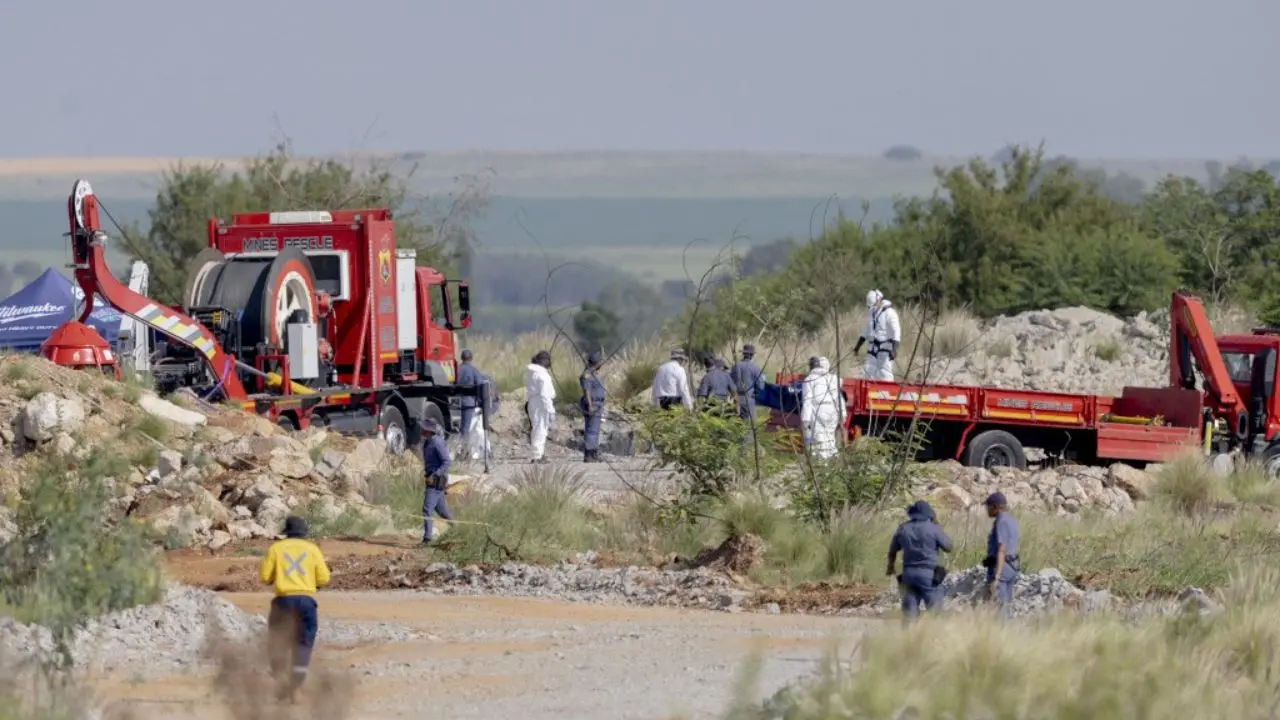 Hundreds of illegal miners trapped in abandoned South African mine, many dead