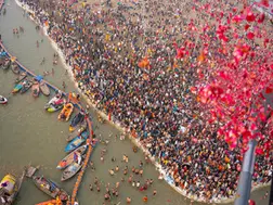 Maha Kumbh Mela 2025: Millions gather in Prayagraj to take part in first 'Amrit Snan'