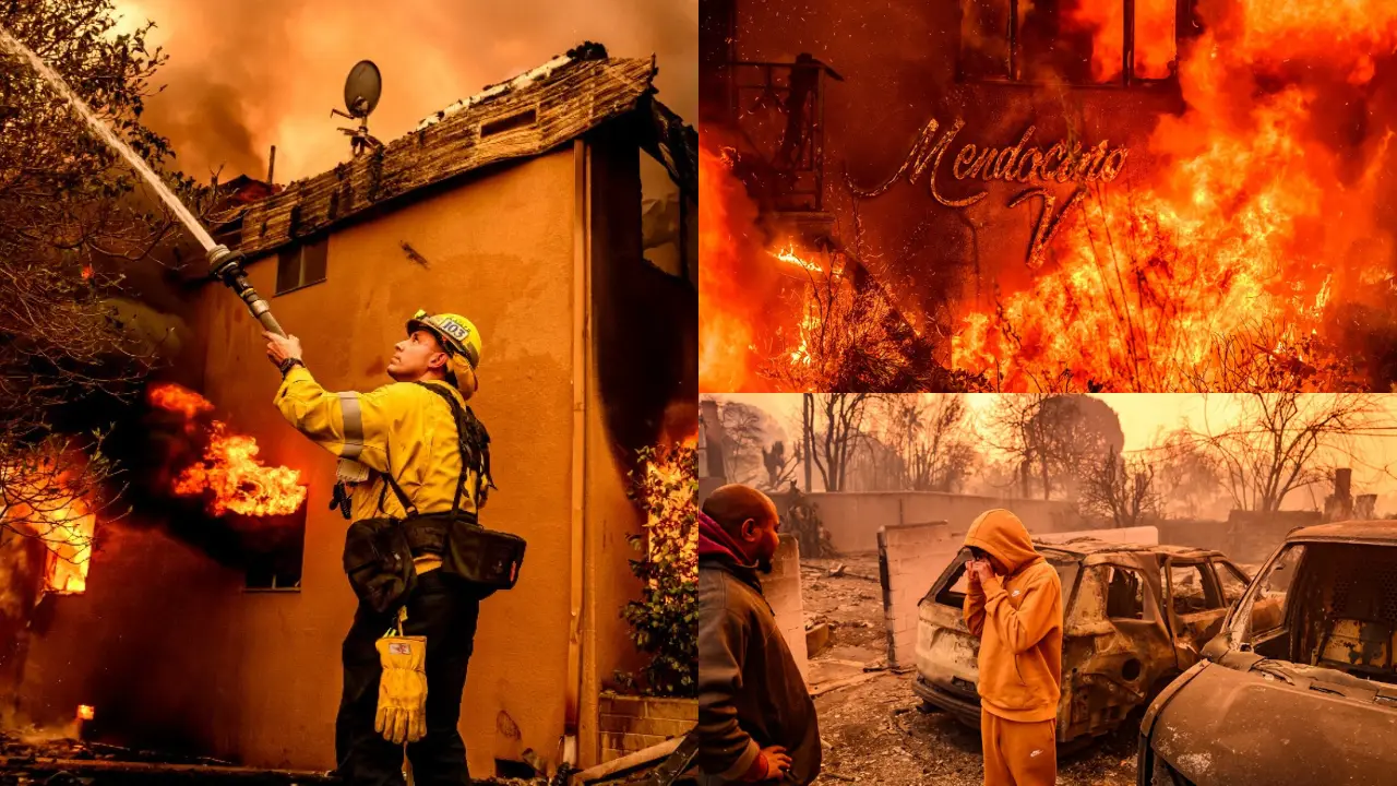 LA wildfires: Five dead as fires continue to burn with 'zero containment'