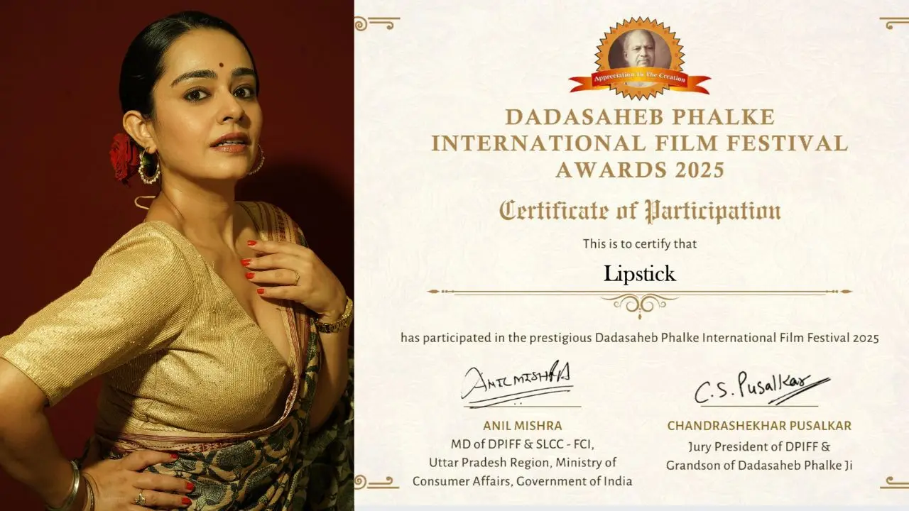 Apoorva Arora’s short film Lipstick nominated for Dada Saheb Phalke International Film Festival