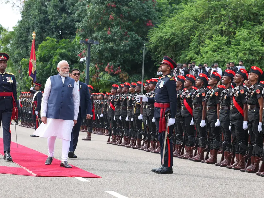 WATCH | PM Modi receives ceremonial welcome in Colombo, meets Sri Lankan President