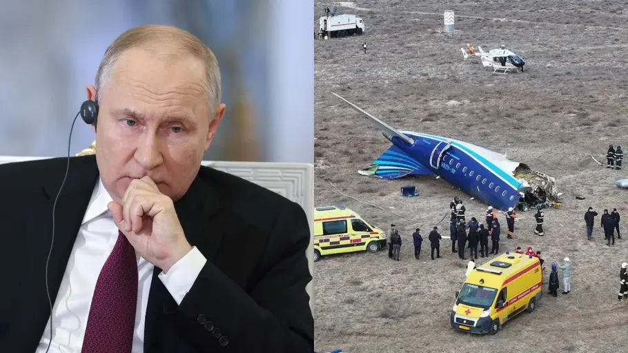 Azerbaijan plane crash: Russia promised to punish those responsible for tragedy, says Baku