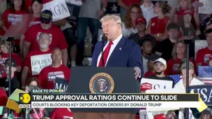 Donald Trump’s approval rating drops consistently ,polls show approval steady decline