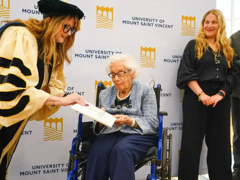97-year-old holocaust survivor fulfills her wish of college education 97-year-old holocaust survivor fulfills her wish of college education