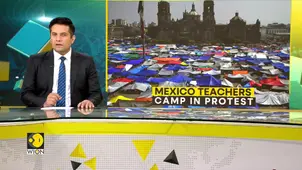 Mexico teachers camp in protest, demand pension reform repeal