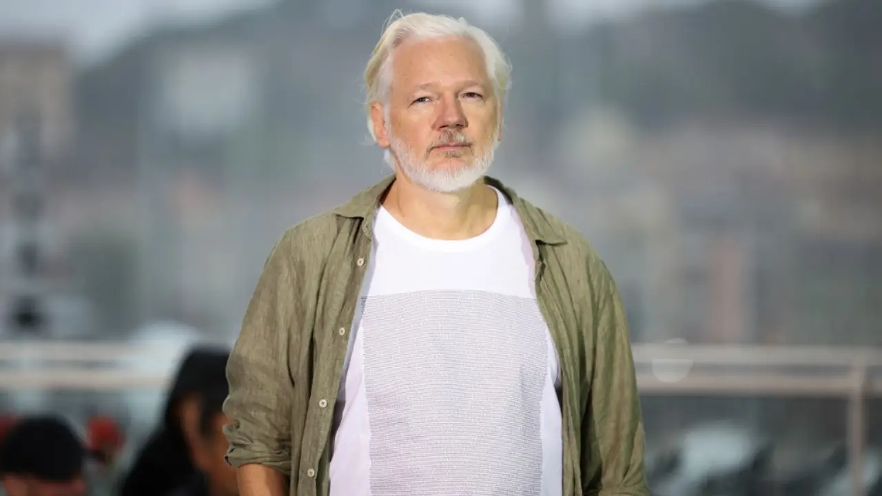 Cannes 2025: Wikileaks founder Julian Assange wears statement T-shirt carrying names of Palestinian kids killed by Israel