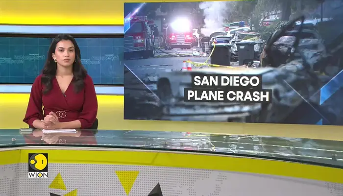 San Diego plane crash: Multiple homes damaged as private jet crashes in dense neighbourhood | US 