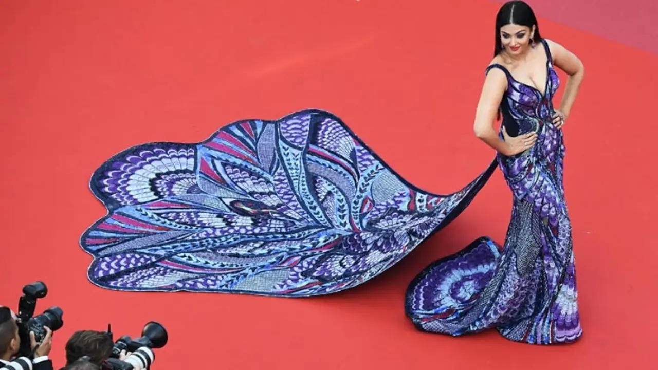 Aishwarya Rai at 2018 Cannes red carpet