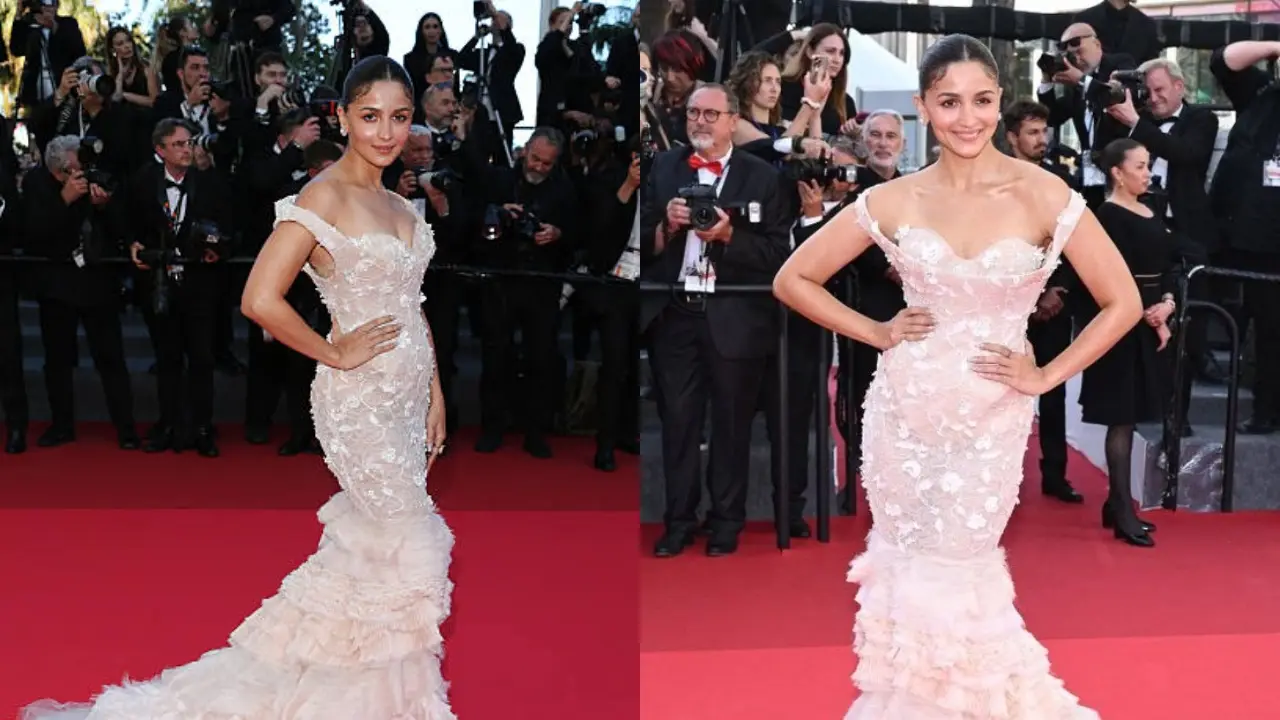 Cannes 2025: Alia Bhatt makes stunning debut in a vintage floral gown | Watch