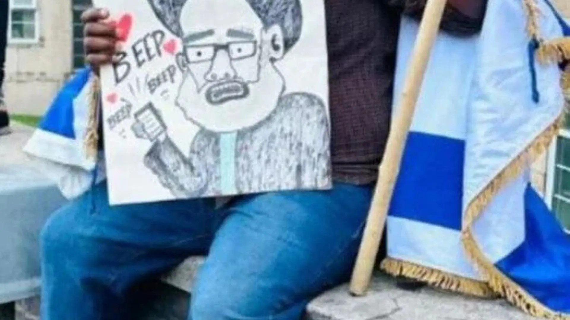 Jewish protester lashes out at UK Police after hate crime charge dropped over satirical Hezbollah placard arrest