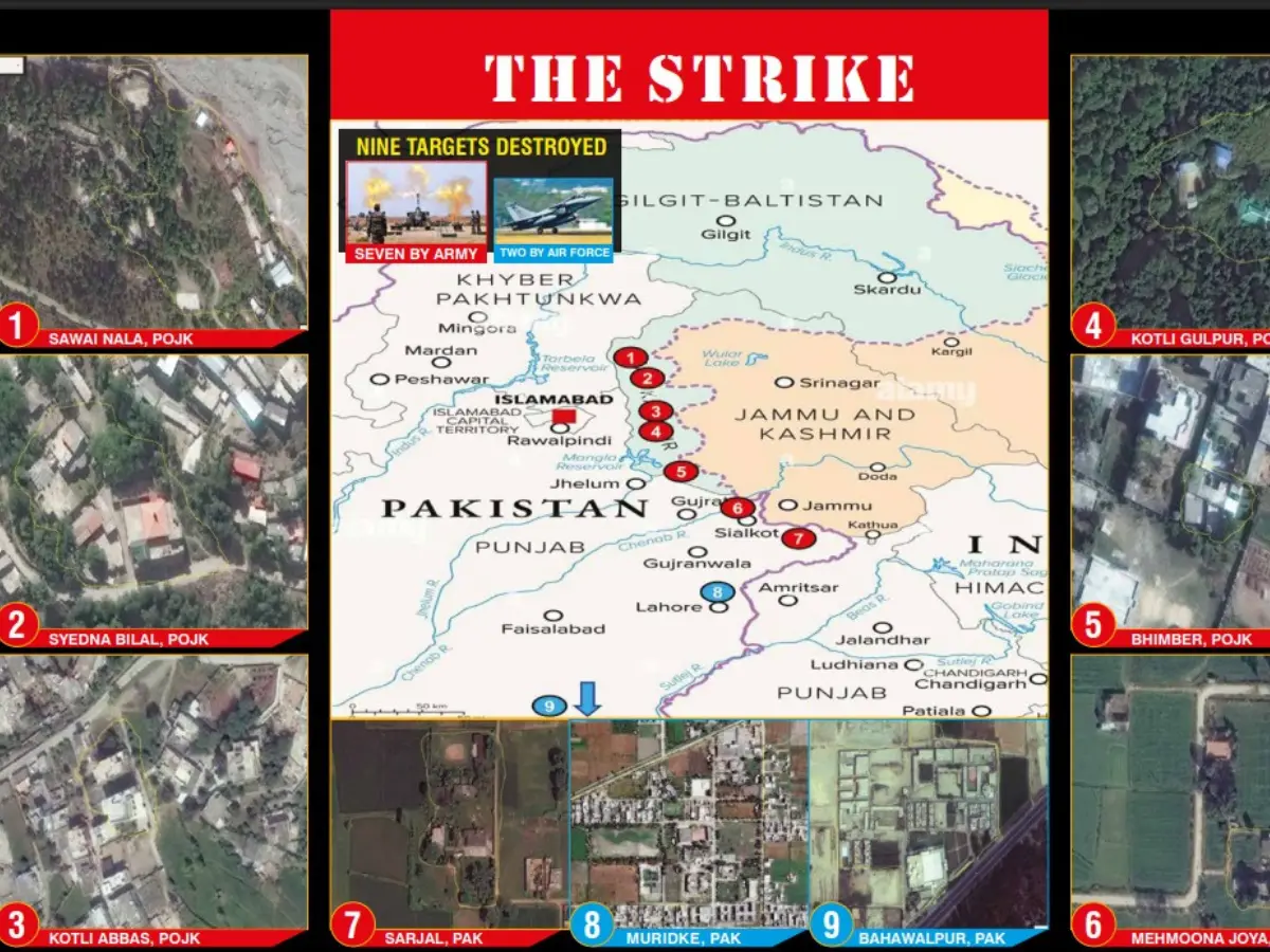 Operation Sindoor: India hit as ONE - Army attacked 7 terror sites, Air Force focused on JeM, LeT headquarters