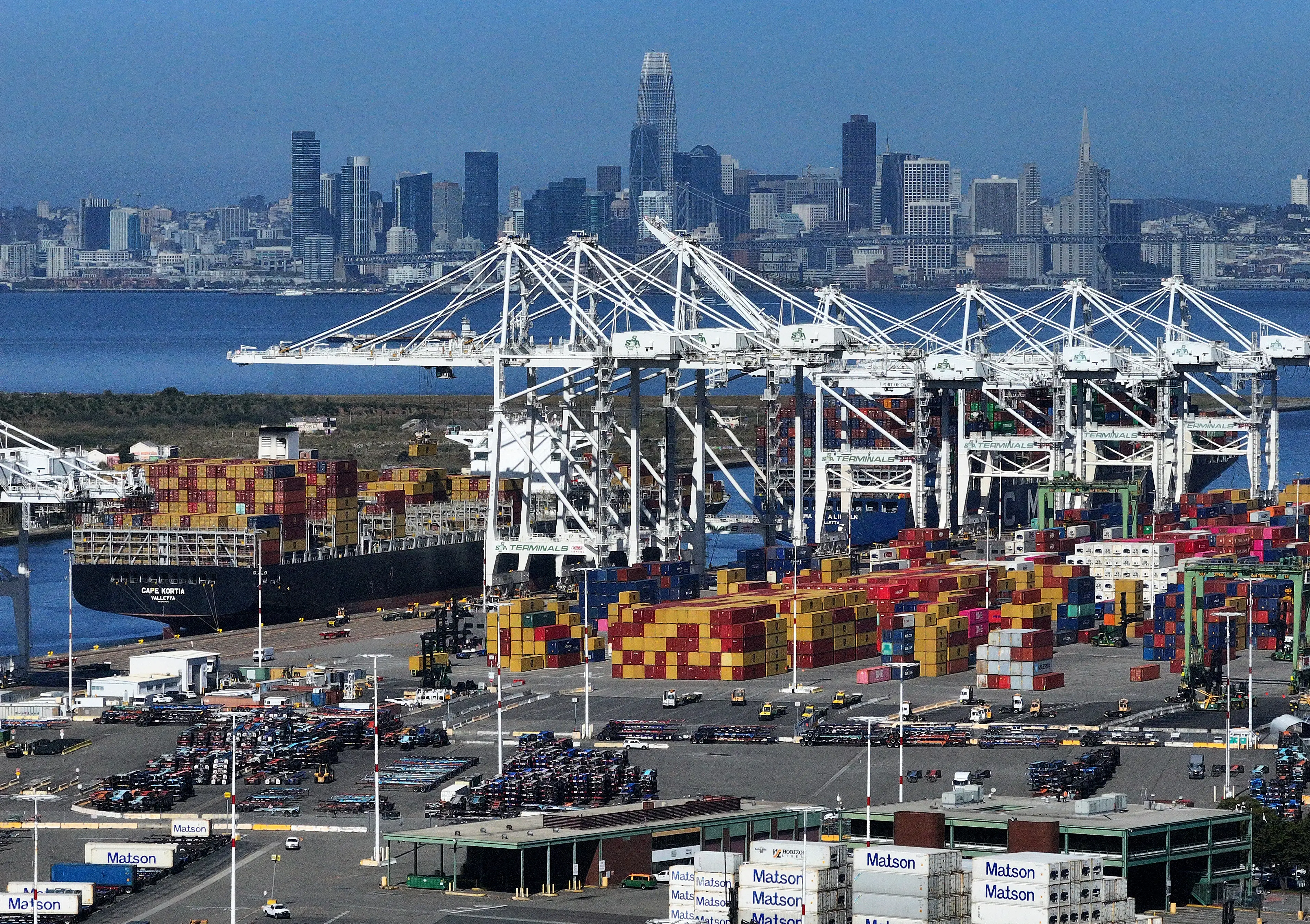 US goods imports plunge in April as tariffs bite, narrowing trade deficit sharply