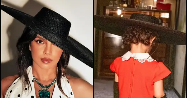 Priyanka Chopra’s daughter Malti rocks her Met Gala hat and gloves in cute ...