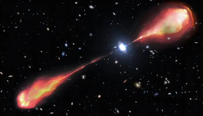  'Twice the Length of Our Galaxy’: Astronomers discover the oldest and largest black hole jet ever found 