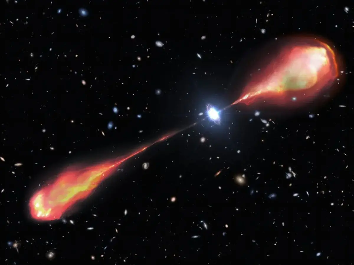 'Twice the Length of Our Galaxy’: Astronomers discover the oldest and largest black hole jet ever found