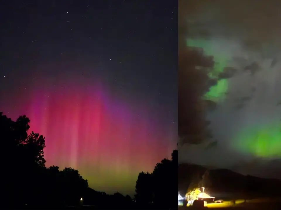 Dreamy auroras! Northern lights dazzle the U.S and global space amid ongoing solar storm - In pics